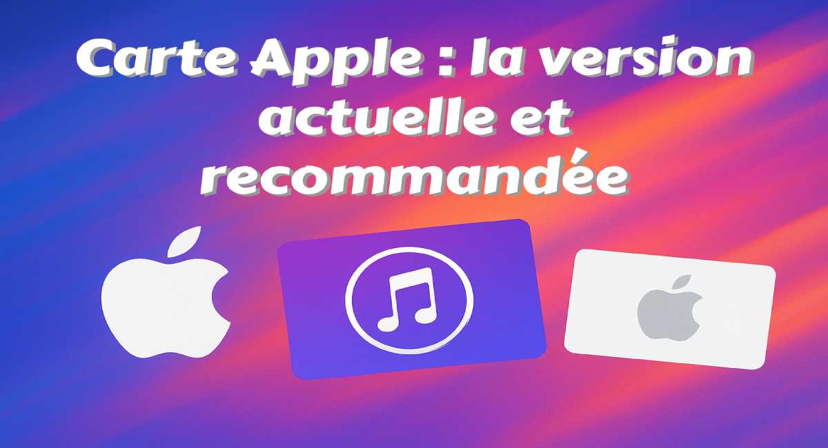 Différence entre carte Apple et carte iTunes utilisables au Maroc pour recharger un Apple ID.